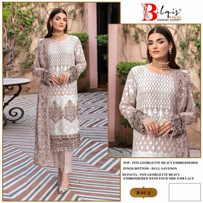 Bilqis B1 A To D Georgette Pakistani Suits Wholesale Clothing Supplier In India
